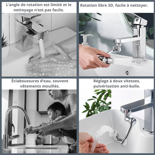 TwistTap™ - 1080 Robinet d’extension rotatif