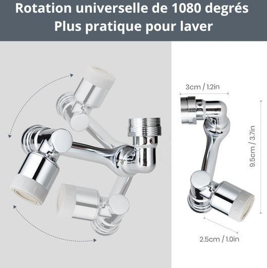 TwistTap™ - 1080 Robinet d’extension rotatif