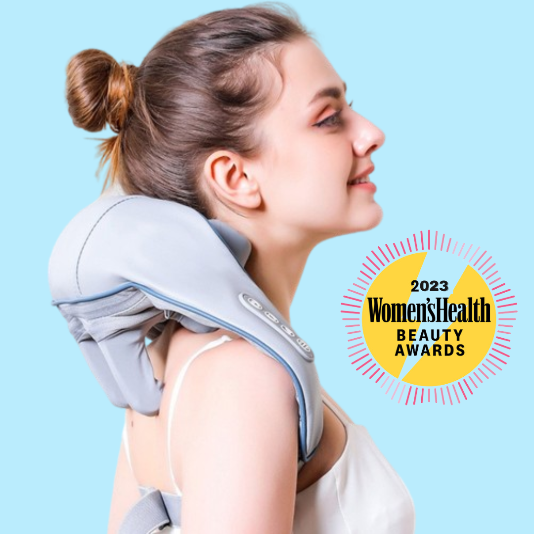 Dites adieu aux douleurs cervicales et au stress. EasyMassage™ : Votre expert en massage portable quand vous voulez avec fonction chaleur.